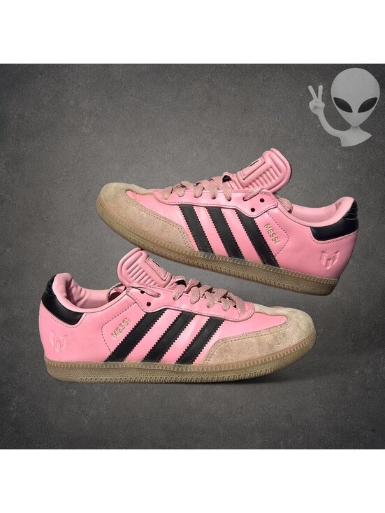 adidas Other - Adidas Samba Messi Inter Miami Home Pink Black Gum Shoes Mens US 5.5 IH8158